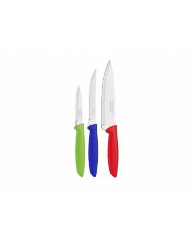Pack 3 couteaux couleurs TRAMONTINA