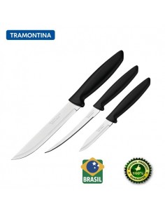 Pack 3 couteaux Noir